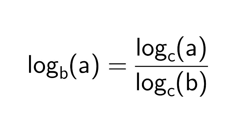 Cambio de base de logaritmos 117 Cambio de base de logaritmos
