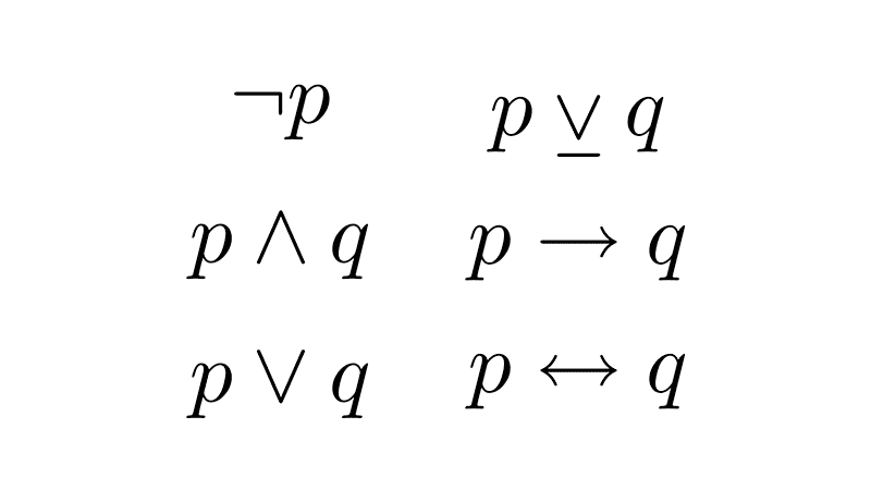 Conectivos lógicos en matemáticas 43 Conectivos lógicos en matemáticas
