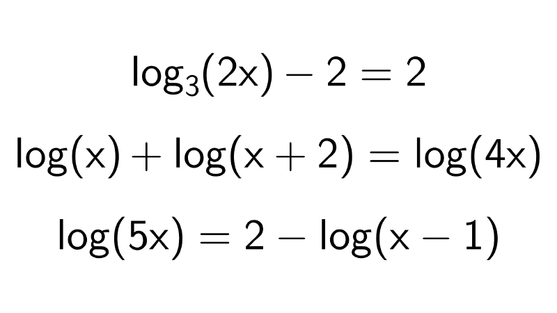Cómo despejar logaritmos