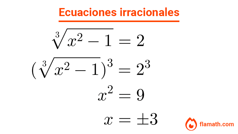 Ecuaciones irracionales con raíces cúbicas Ecuaciones irracionales con raíces cúbicas ejercicios resueltos