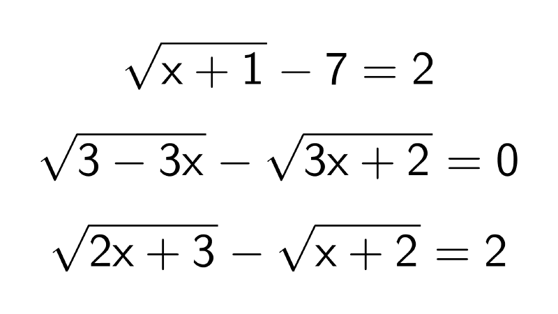 Ecuaciones irracionales