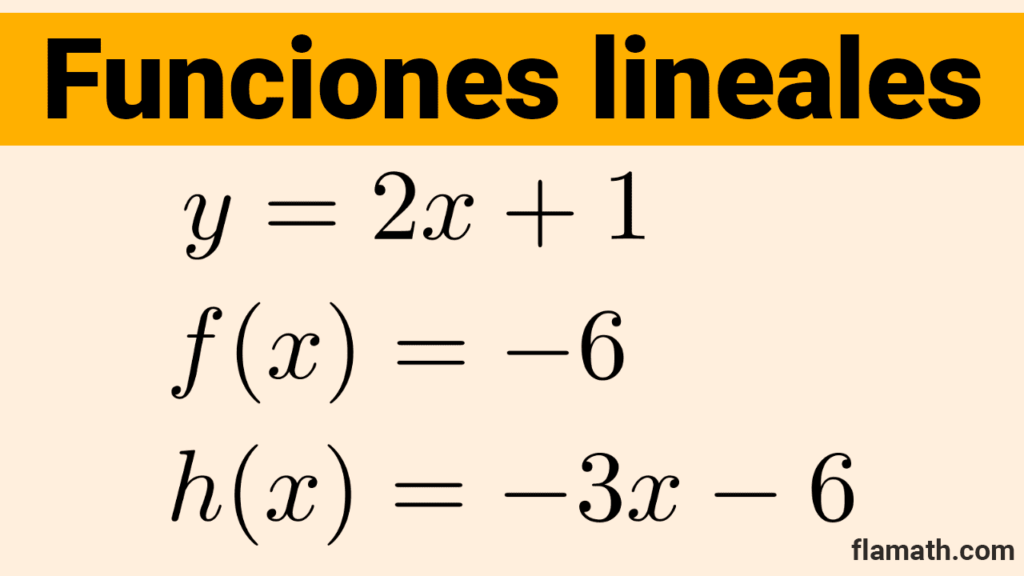 Ejemplos de funciones lineales Ejemplos de funciones lineales formulas, ecuaciones