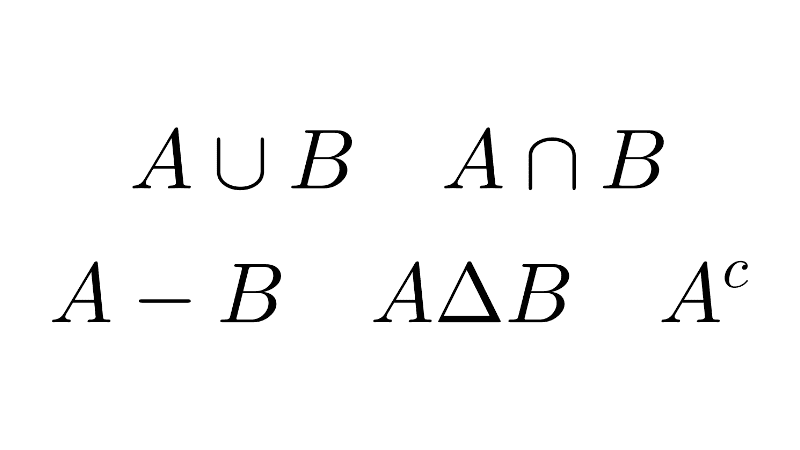 Operaciones entre conjuntos 64 Operaciones entre conjuntos