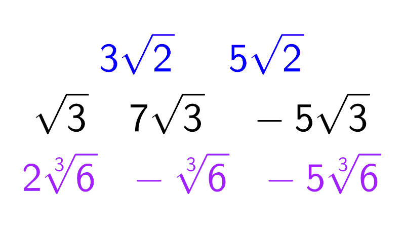 Radicales semejantes
