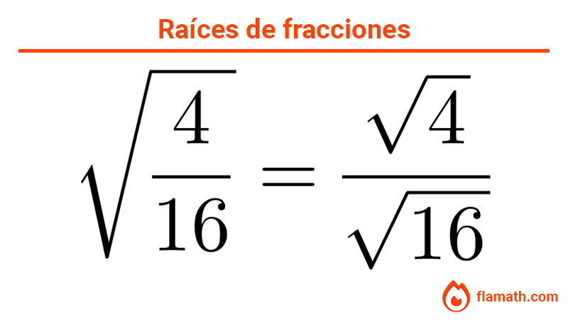 Raíz cuadrada de una fracción Sacar raíz cuadrada a una fracción ejemplo