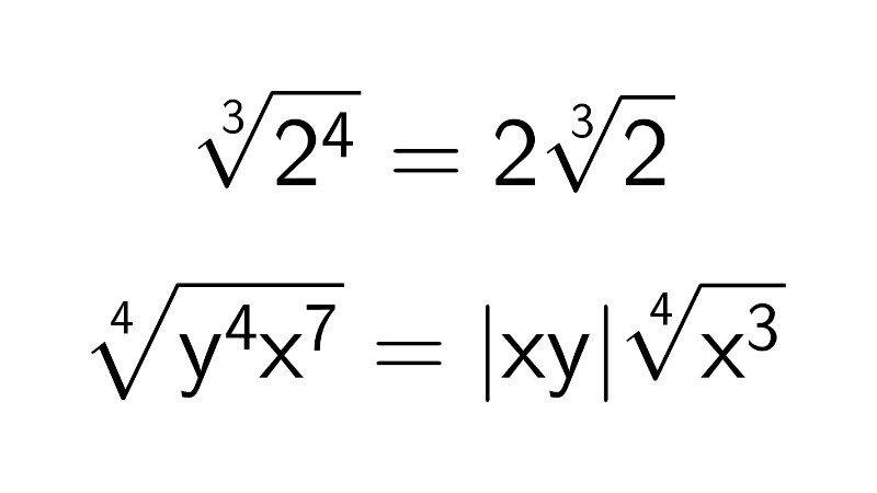 Simplificación de radicales