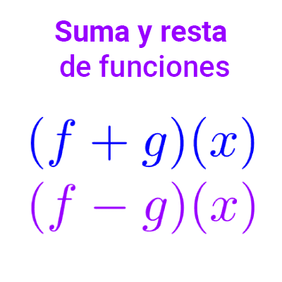 Suma y resta de funciones 3 Suma y resta de funciones